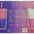 thumbnail image 2 of Parker Lane Pink/Purple Set of 2 Double Wall Tumblers + 4 Reusable Straws, 2 of 2