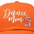 thumbnail image 2 of DALIX Dance Mom Hat Support Daughter Embroidered Cotton Cap in Orange, 2 of 6