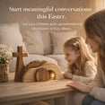 thumbnail image 3 of Easter Wooden Empty Tomb Decor, Cross & Resurrection Hill Scene, Religious Tabletop Ornament for Home, Family Remembrance of Easter (1 Piece), 3 of 6