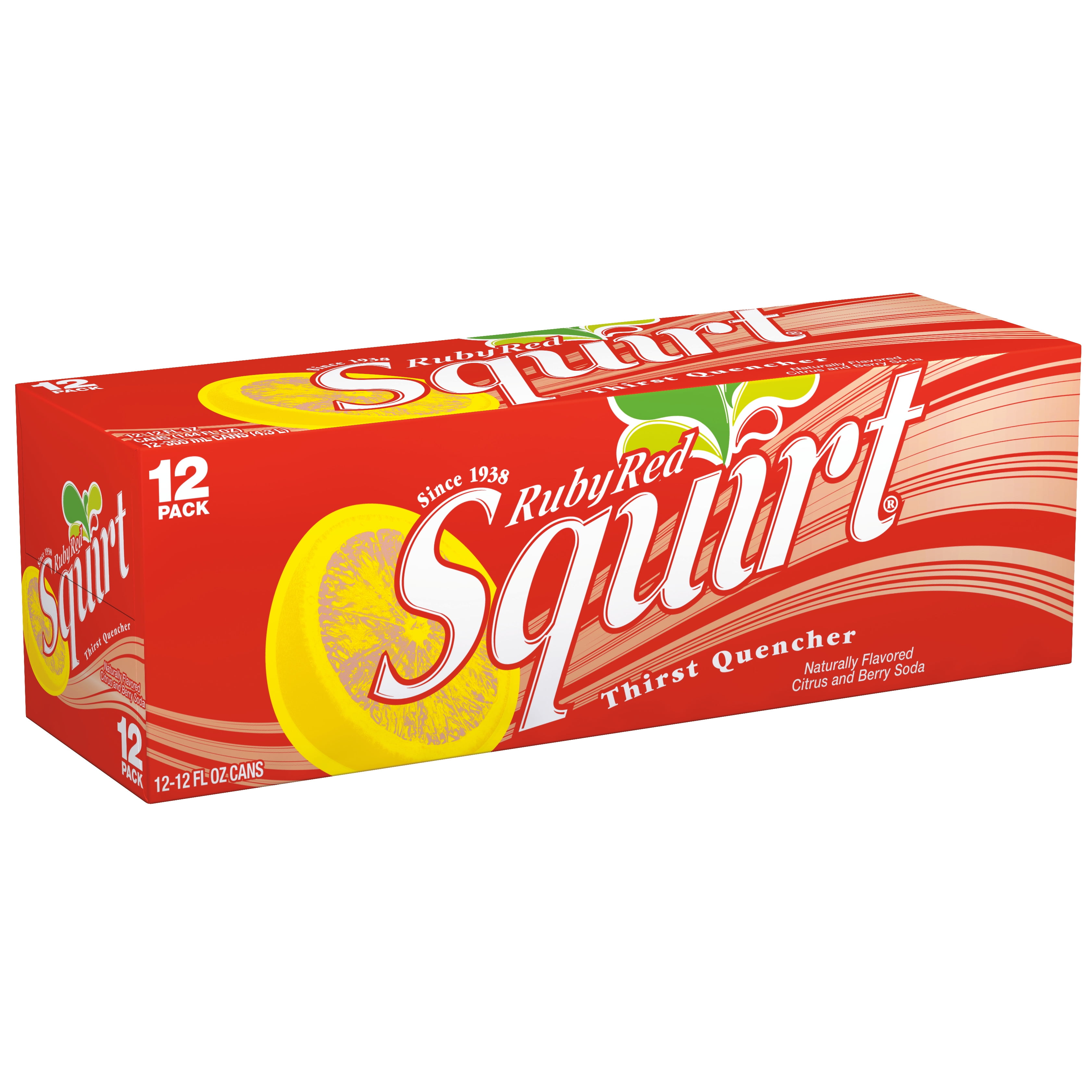Squirt Low Sodium Ruby Red Citrus and Berry Soda Pop, 12 Fl ...