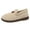 Beige, variant on Women's Plush Casual Shoes Winter Warm Slip On Ankle Booties Soft Sole Comfortable Non Slip House Slippers Beige Size 7