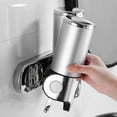 thumbnail image 3 of Dispensador de jabón montado en la pared de 500ML x 2, dispensador de jabón de mano de doble cabeza, dispensador de champú de Gel de ducha líquido para cocina, baño, Hotel oso de fresa Electrónica, 3 of 5