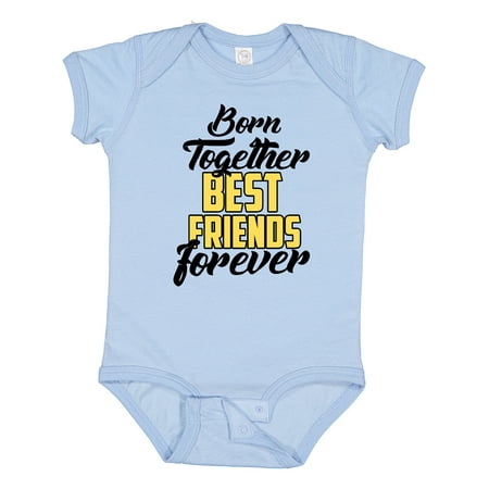 

Inktastic Born Together Best Friends Forever Boys or Girls Baby Bodysuit