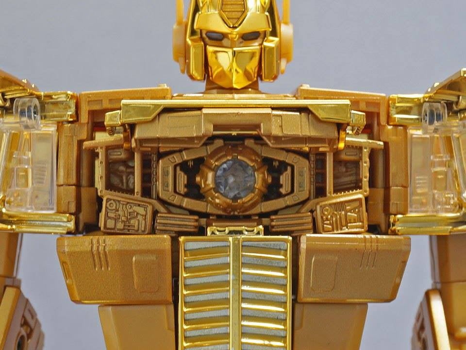 gold optimus prime toy