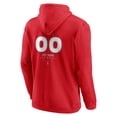 thumbnail image 3 of Men's Red Detroit Red Wings Personalized Name & Number Midfielder Pullover Hoodie, 3 of 3