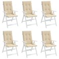 thumbnail image 4 of vidaXL Chair Cushion Water Repellent Garden High Back Chair Cushion Pad Fabric, 4 of 9