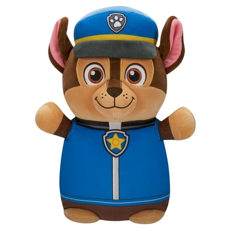 Squishmallows HugMees Paw Patrol Chase 14" Plush – Ultra-Soft Official Toddler Toy