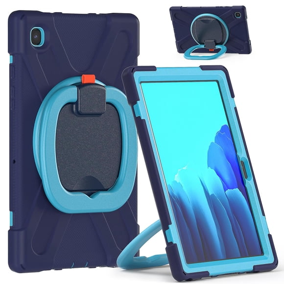 Funda colorida para Samsung Tab A7 de 10,4 pulgadas T500 con soporte de anillo ajustable grande y protección contra golpes.