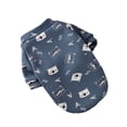 thumbnail image 6 of Frogued Pet Sweatershirt Cartoon Printing Round Neck Cotton Dog Two-legged Pullover Costume for Daily Life (Blue,S), 6 of 13