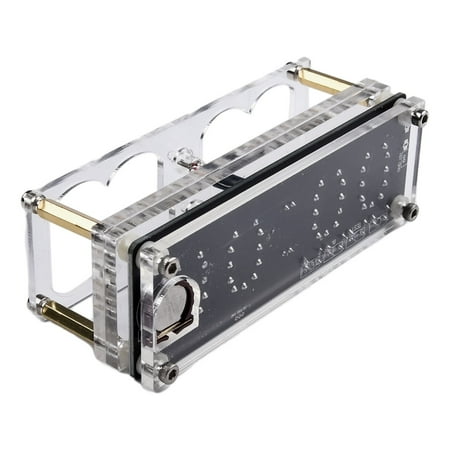 IN-12 Glow Tube Nixie Clock Fluorescent 225 Colors Light Display Time Date Without Tubes YIWEI