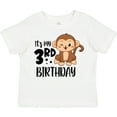 thumbnail image 3 of Inktastic Monkey Its My 3rd Birthday Boys or Girls Toddler T-Shirt, 3 of 5