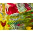 thumbnail image 2 of Jaynes Gallery 23x20 Gold Ornate Wood Framed with Double Matting Museum Art Print Titled - Yellow-green and red abstract, 2 of 4
