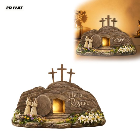 Klonfd 2D Statue Desktop Ornament Suitable For Homes Churches And Sculptures