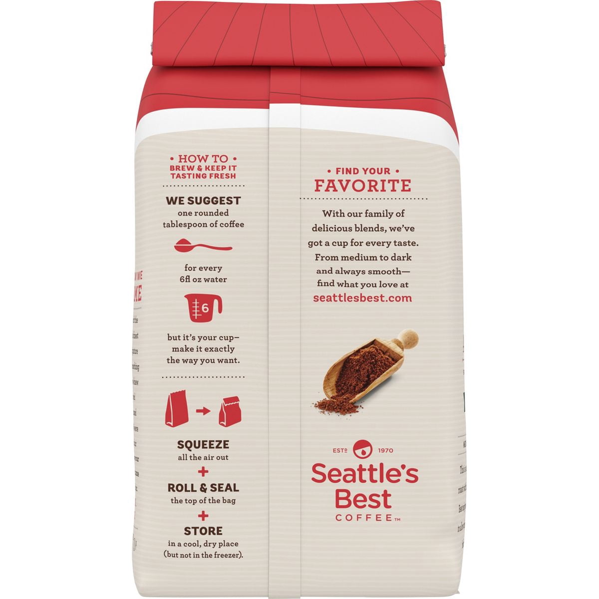 2X - Seattle's Best Coffee Post Alley Blend Dark Roast Ground Coffee -12oz Bag