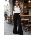 thumbnail image 3 of Zeagoo Women's Sleeveless Button Down Shirts Hidden-Button Front Collared Dressy Casual Blouses Loose Office Tank Tops, 3 of 6