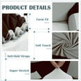 thumbnail image 4 of SUTENGDA Housse de Canapé Extensible en Spandex pour Causeuse Fleur Rouge Moyen, 4 of 6