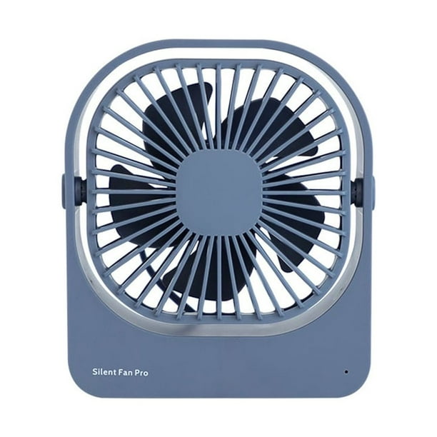Matsuzay Ventilador portátil de escritorio Mini rotación Ventiladores pequeños Acampar al aire libre Senderismo Verano Oficina Dormitorio Electrónica Gris