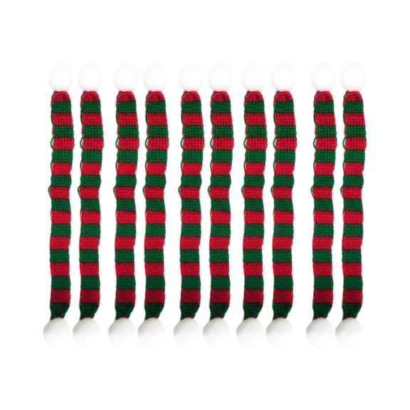 ETEREAUTY 10pcs Craft Scarves Mini Scarf Green Cloth Decorative Prop for Home Decor