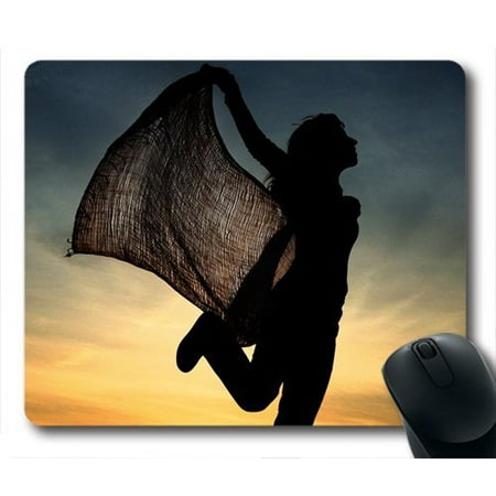 POPCreation Girl Danced Under the Dusk Mouse pads Gaming Mouse Pad 9.84x7.87