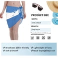 thumbnail image 5 of Women'S Beach Cover Up Short Sarong Dress Flag Of Honduras Wrap Chiffon Shawl, 5 of 7