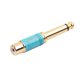 thumbnail image 1 of Varón Del Convertidor Del Adaptador Audio Del De La Aleación Piezas Femeninas Del Adaptador Del Enchufe Azul Hugo Enchufe adaptador de audio RCA, 1 of 9
