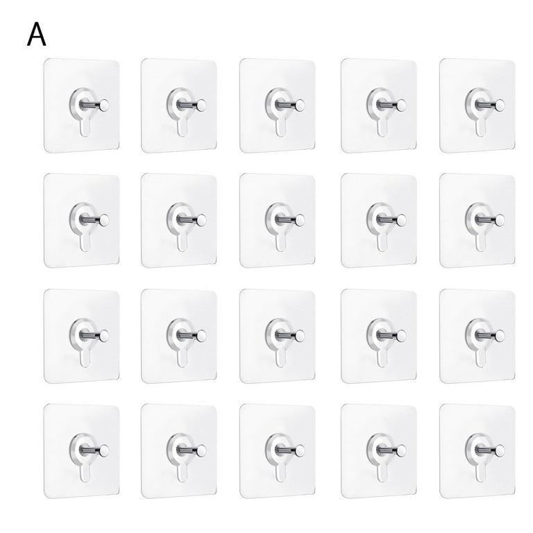 LINASHI Photo Frame Hanging Hooks 20pcs Self adhesive Wall Hooks Heavy duty Damage free Easy Installation for Photo Frames Shelves Mirrors Clocks Towels Walmart