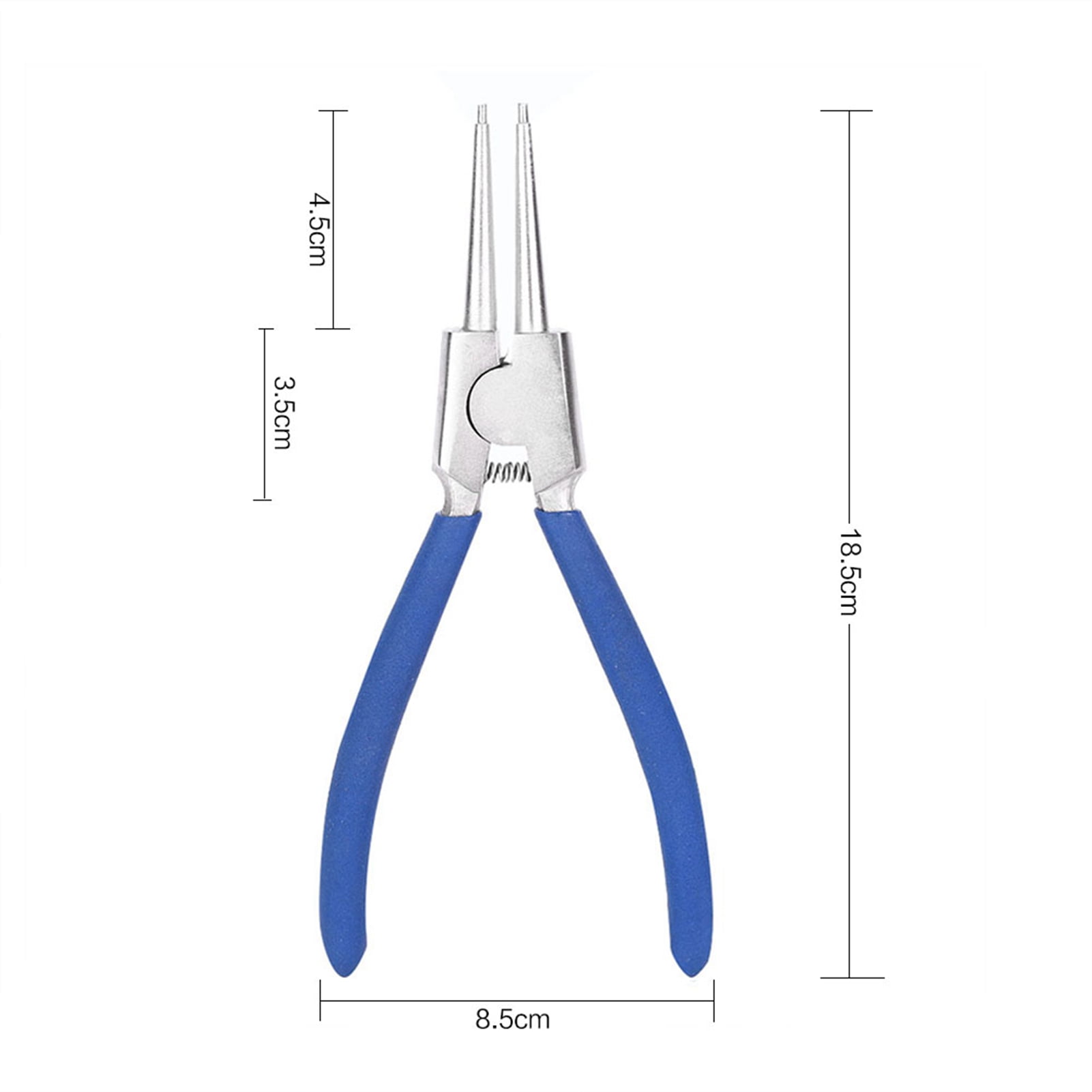 Snap Ring Pliers Set, Safe 4pcs Reset Spring Tool High Strength Curved for Industrial