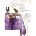 thumbnail image 2 of Purple Table Cloth, Retro Oil Painting Modern Abstract Art Aesthetics Waterproof Tablecloth for Rectangle Tables, Reusable Washable Fabric Table Cover for Restaurant Kitchen Dining Tables 54"x108", 2 of 6