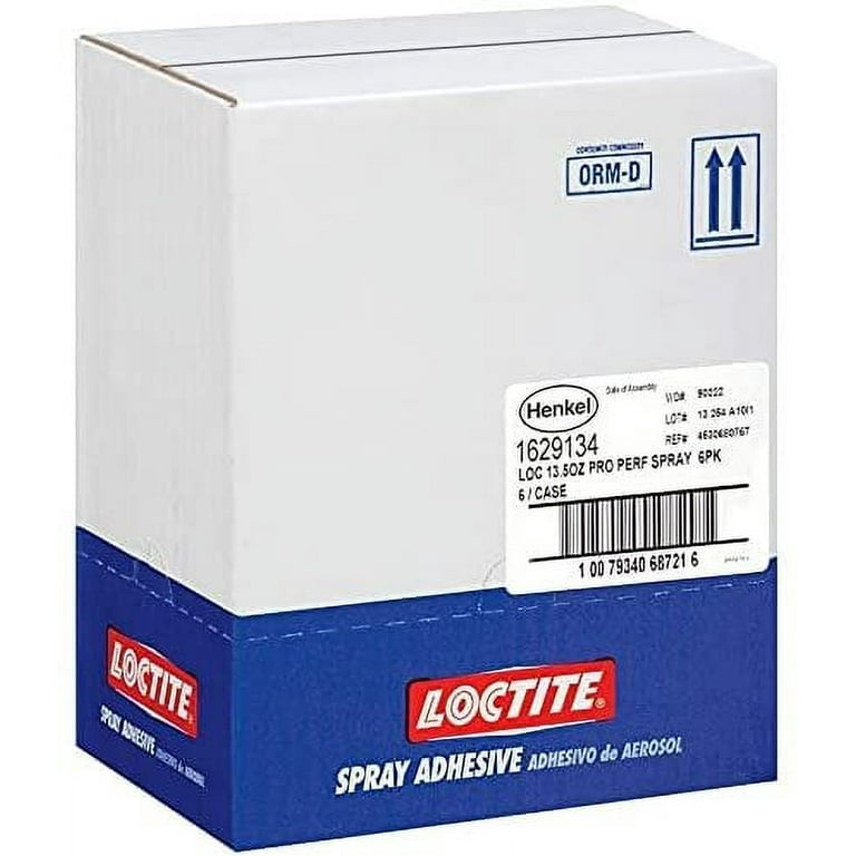Henkel-Loctite 2267077 6 Pack 13.5 oz. Professional Performance Spray  Adhesive, Clear
