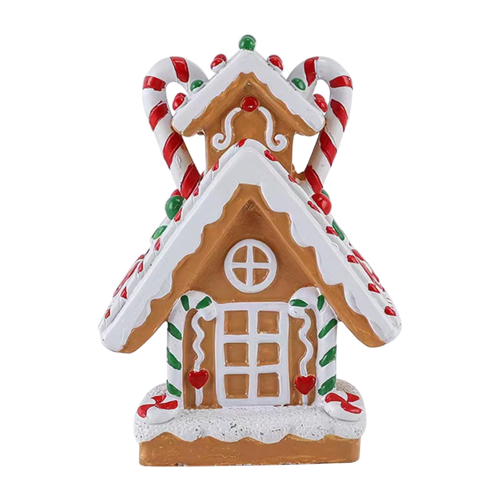 Roman Gingerbread Dome House Resin Figurine - 5.5 Inch Height, Christmas Village Collectible