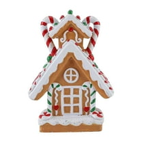 Festive Cookies & Candy Snow Village - Pre-Assembled Christmas Cottage Decor with Realistic Icing Texture (Indoor/Outdoor Winter Wonderland Display)