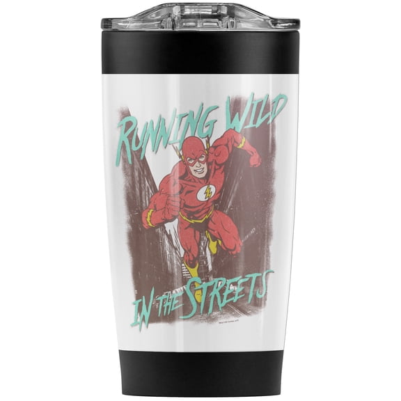 The Flash Running Wild Stainless Steel Tumbler 20 oz Coffee Travel Mug/Cup, Vacuum Insulated & Double Wall with Leakproof Sliding Lid | Great for Hot Drinks and Cold Beverages