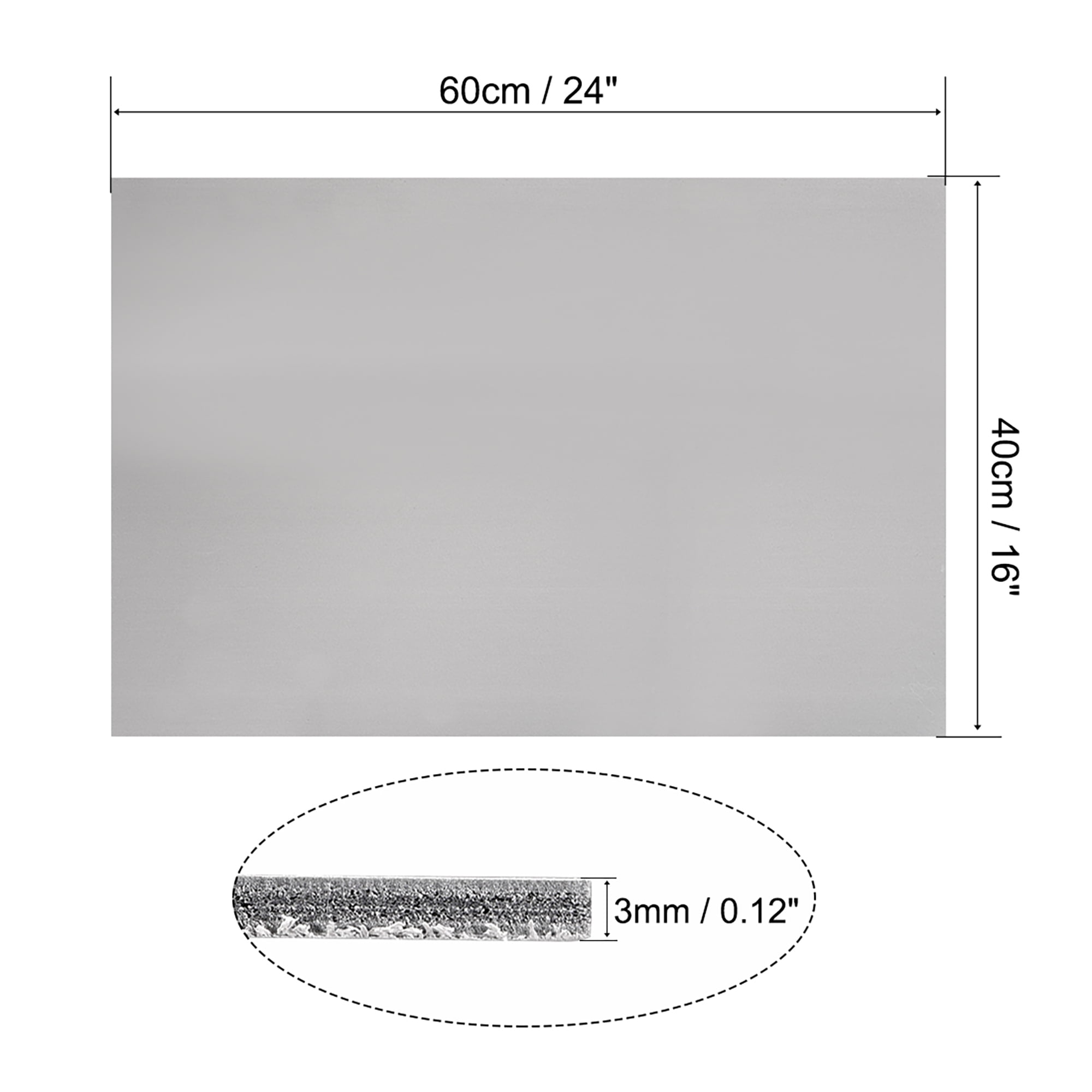 Details about   PVC Foam Board Sheet,3mmT x16"Wx24“L,White,Double Sided,Expanded PVC Sheet 