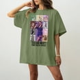 thumbnail image 4 of TayIor Chemises Sw1ft, Tylor Sw1ft Merch, Tylor Sw1ft, Mode Décontractée Imprimée Col Rond Manches Courtes Blouse Femmes Graphique Amateur de Musique TKFASHION Vert Menthe TTTG, 4 of 6