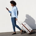 thumbnail image 6 of Luggage 3-Pieces Set ABS Durable Suitcase with Spinner Wheels Cream White 20"24"28", 6 of 6