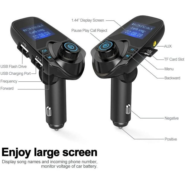 Km19 bluetooth cheap fm transmitter