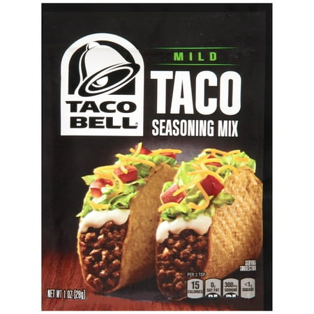 Taco Bell Taco Seasoning Mix Mild, 1.0 OZ