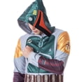 thumbnail image 3 of Star Wars Mens' Boba Fett Hooded Costume Union Suit One-Piece Pajama, 3 of 7
