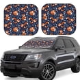 thumbnail image 6 of Kdxio Cute Foxes Print 2-Piece Sun Shade Front Windshield - Foldable Car Front Window Sunshades For Most Sedans Suv Truck, 6 of 6