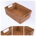 thumbnail image 2 of Unique Bargains 1 Pack Wicker Basket for Organizing and Storage Coffee 13.4*9.1*4.3in, 2 of 6