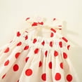 thumbnail image 5 of Odeerbi Toddler Girls Skirt Outfits Summer Clothes Spring Cute Print Bow Camisole Tops Comfy Round Neck Dress Skirt Suit Red, 5 of 9