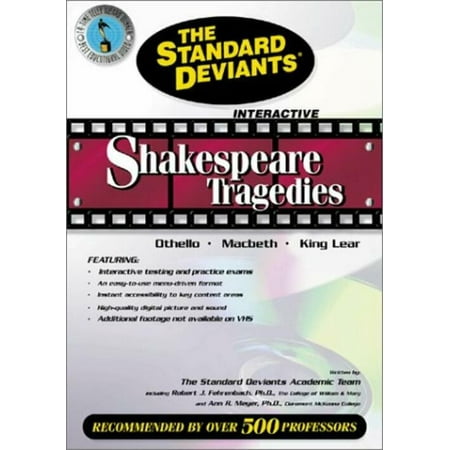 The Standard Deviants Shakespeare Tragedies Othello, Macbeth, King Lear DVD NEW