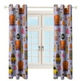thumbnail image 4 of Pet Cafe Vibes Pattern 2pcs Blackout Curtains For Living Room Bedroom Grommet Top Window Set for Left And Right Biparting Open, 4 of 6
