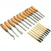 12 Wood Carving & 8 Turning Lathe Chisels Woodworking Craft Hobby Tools