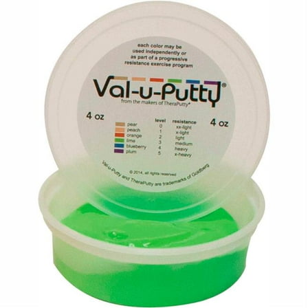 Fabrication B2176933 Val-U-Putty Exercise Putty - Lime - Medium - 4 oz