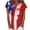Red womens tops summer, variant on USSUMA USA Flag Print T-Shirts for Women Trendy Short Sleeve 4th of july Independence Day Dressy Blouse Casual Tops Summer Crewneck Women's Tunics Plus Size Shirt 2022
