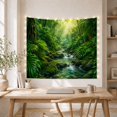thumbnail image 5 of Secluded Tropical Rainforest with Around Winding River Clear, Mystical Fantasy for Space Lovers, Galaxy Room Decor, Mother'S Day Gift, Tapestry Wall Hanging for Bedroom and Dorm, 5 of 7