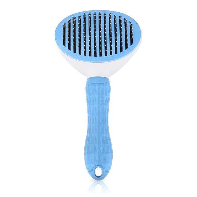 Mango de eliminación de peine de desprendimiento Herramientas de limpieza de una tecla Elimina la capa inferior Mascotas Aguja de acero Recorte Cuentas redondas Accesorios Azul Advancent PT000643-01