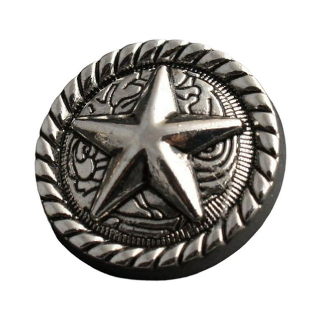 Qarigey Abrigo de diseño Simple para hombre y mujer, chaqueta con botones de estrella, trajes, pantalones, bolso, botones Vintage, artesanía Ropa, zapatos y accesorios Miscelánea Plata 11.5 mm