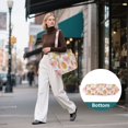 thumbnail image 7 of FORMRS Tote Bag for Women Quilted Large Capacity Travel Work Carry On Shoulder Handbag, Floral Orange, 7 of 7